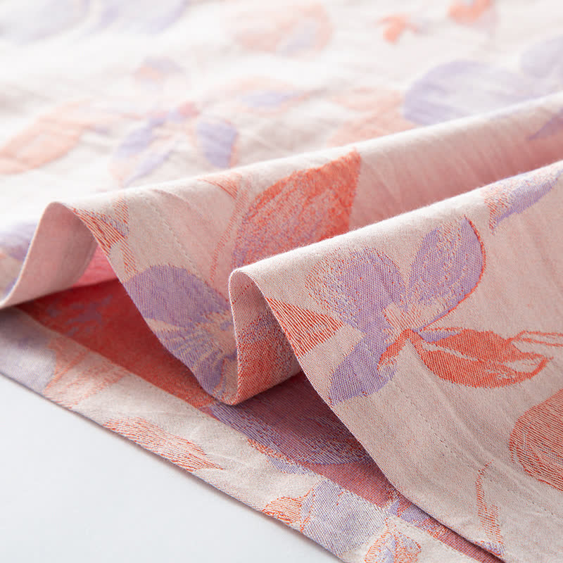 Vintage Yarn-dyed Cotton Round Neck Nightdress - image 11