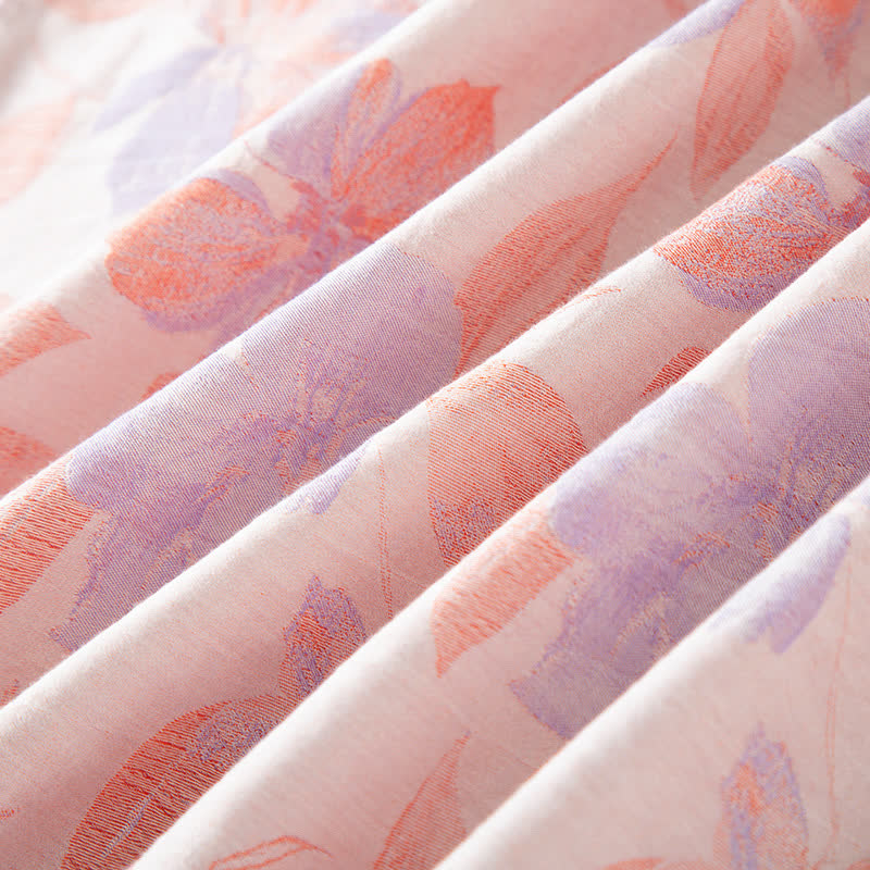 Vintage Yarn-dyed Cotton Round Neck Nightdress - image 12