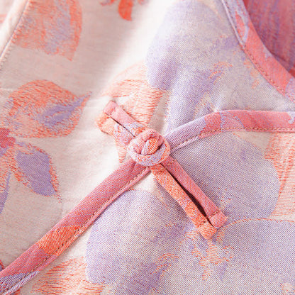 Vintage Yarn-dyed Cotton Round Neck Nightdress - image 8