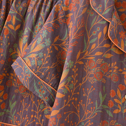 Jacquard Yarn-dyed Cotton Short-sleeved Loungewear Set(3PCS) - image 11