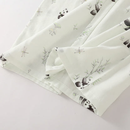 Bamboo Fiber Rural Panda Pajama Set - image 9