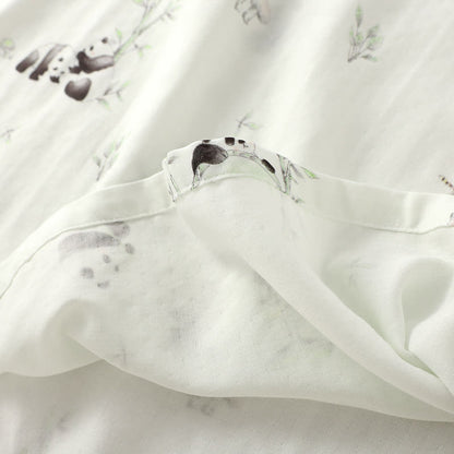 Bamboo Fiber Rural Panda Pajama Set - image 5