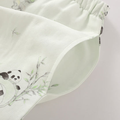 Bamboo Fiber Rural Panda Pajama Set - image 11