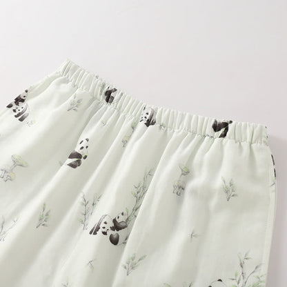 Bamboo Fiber Rural Panda Pajama Set - image 8