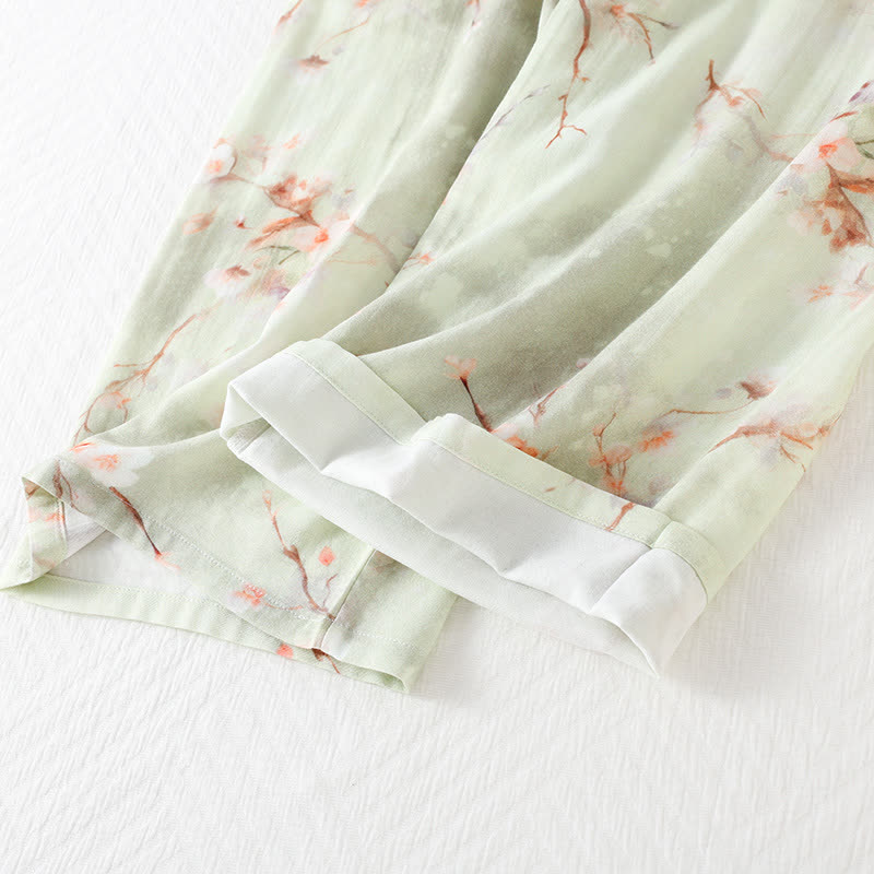 Plum Blossom Bamboo Fiber Pajama Set  - image 9