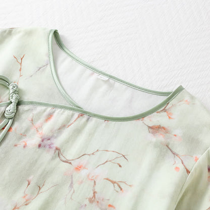 Plum Blossom Bamboo Fiber Pajama Set  - image 3