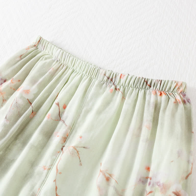 Plum Blossom Bamboo Fiber Pajama Set  - image 8