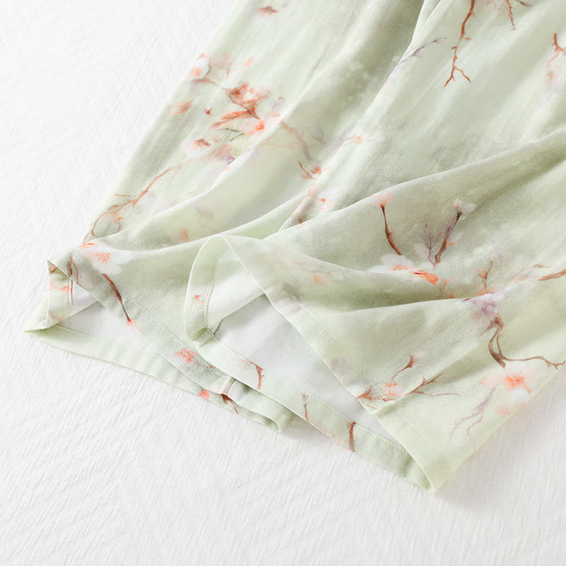 Plum Blossom Bamboo Fiber Pajama Set  - image 10