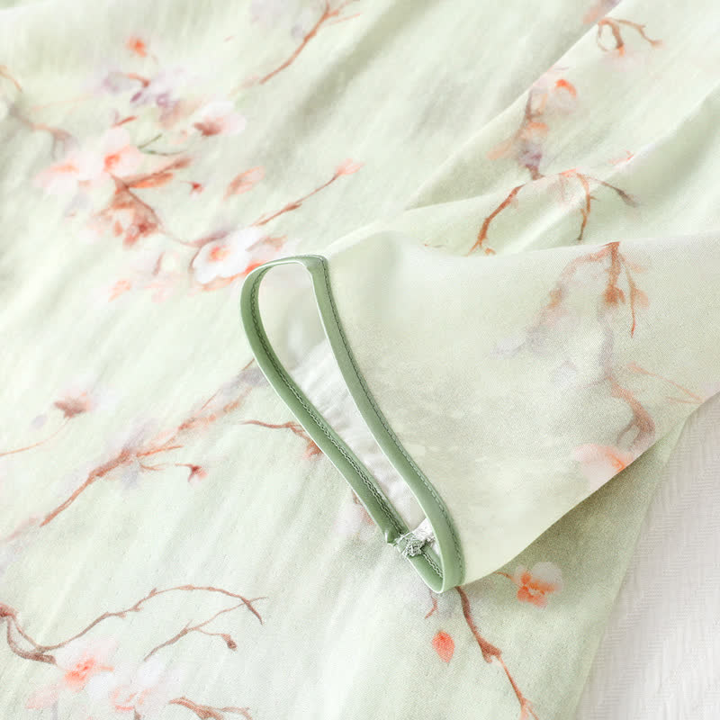 Plum Blossom Bamboo Fiber Pajama Set  - image 6