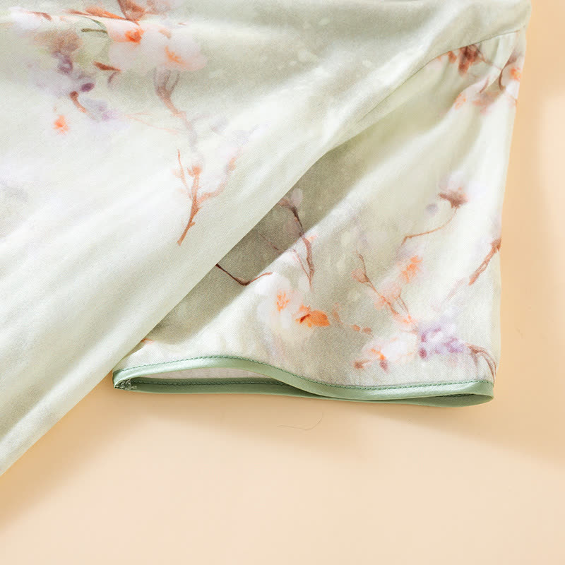 Plum Blossom Cotton Round Neck Nightdress - image 3