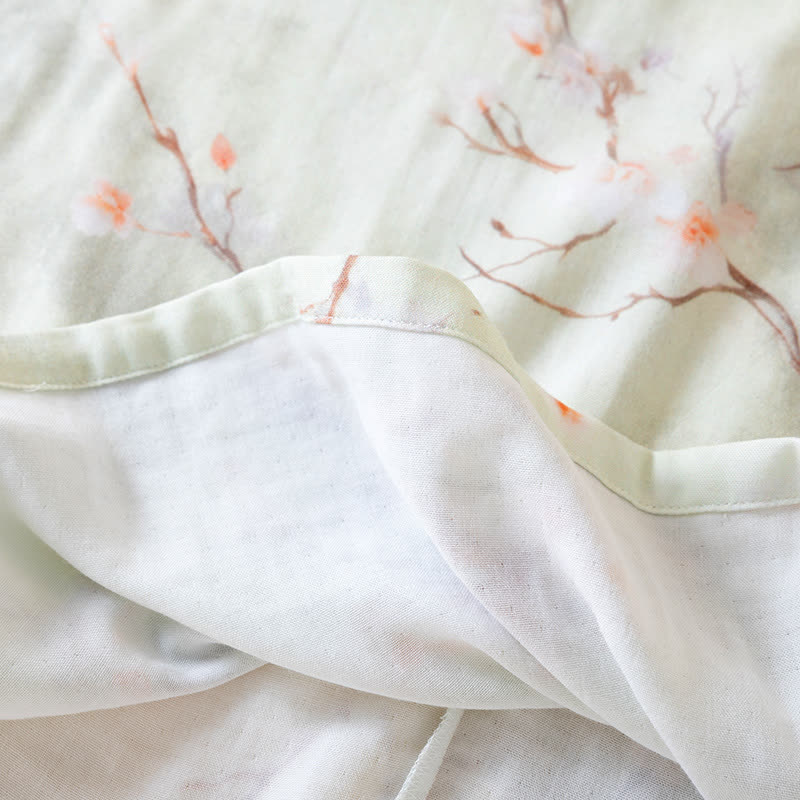 Plum Blossom Cotton Round Neck Nightdress - image 4