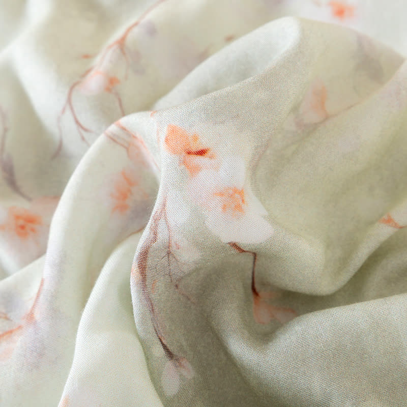 Plum Blossom Cotton Round Neck Nightdress - image 5