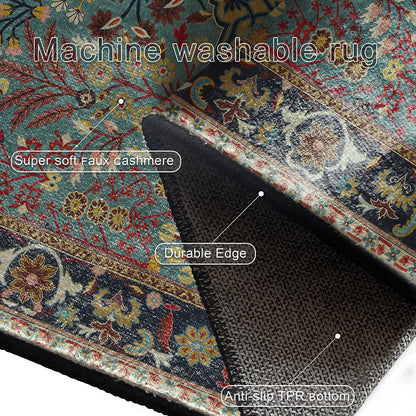 Bohemian Floral Anti-slip Indoor Outdoor Rug - image 6