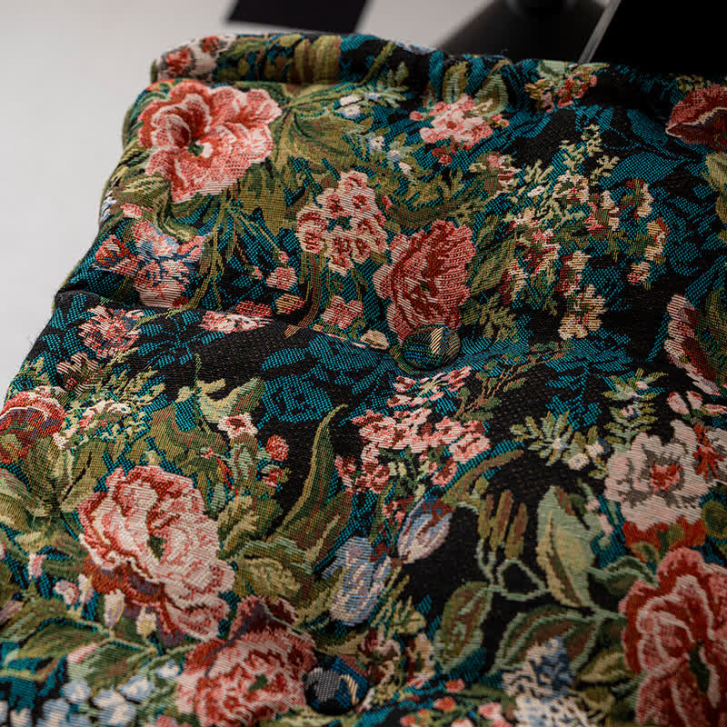 Vintage Peony Soft Floor Chair Cushion - image 1
