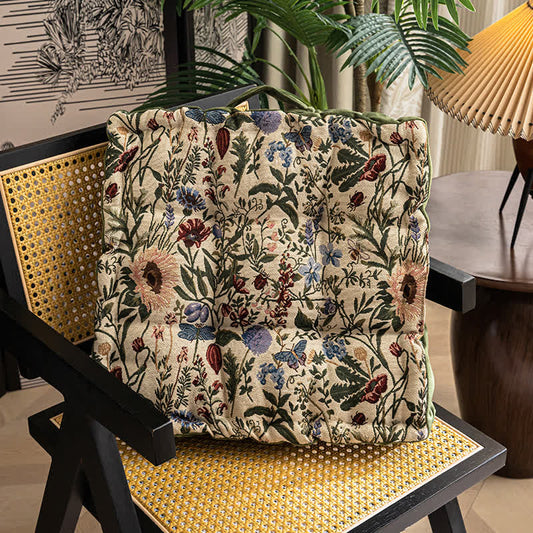 Jacquard Floral Soft Seating Cushion - 17" x 17" x 3" - image 0
