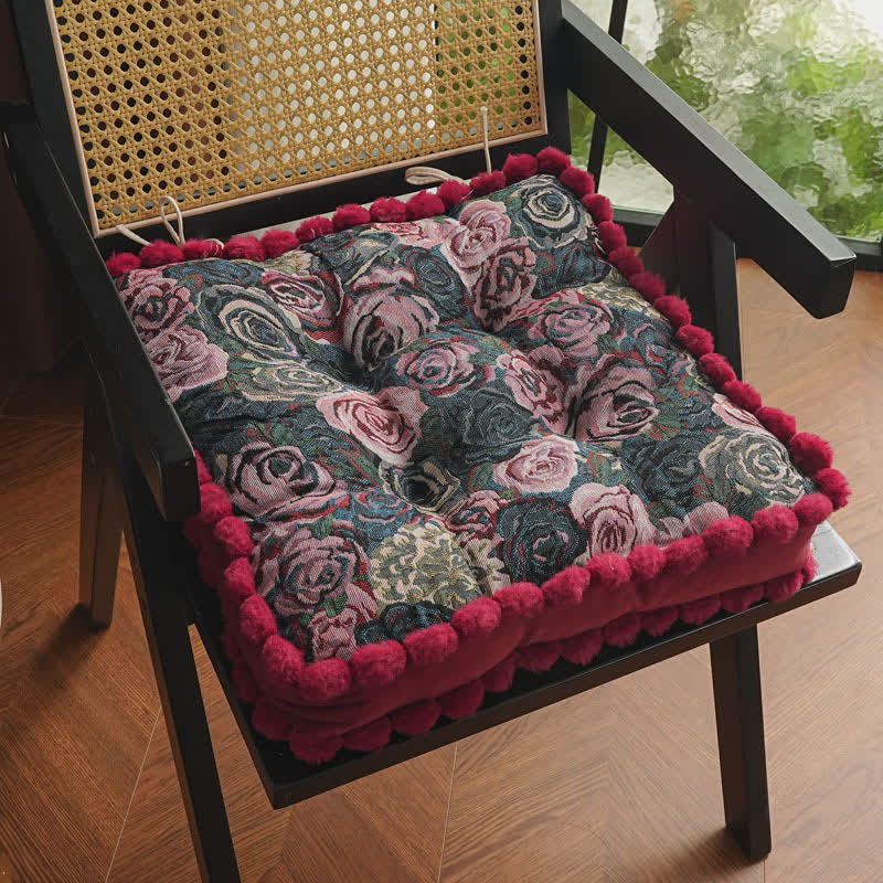 Vintage Rose Comfy Floor Chair Cushion - image 1