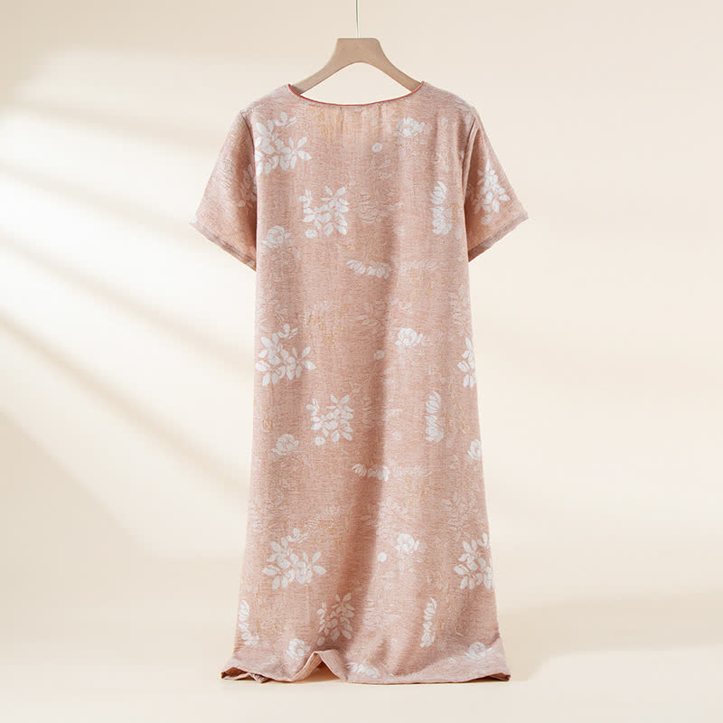 Yarn-dyed Cotton Vintage Jacquard Bead Button Loungewear - image 14