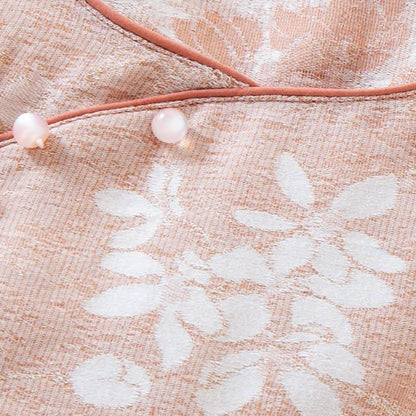 Yarn-dyed Cotton Vintage Jacquard Bead Button Loungewear - image 5