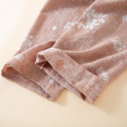 Yarn-dyed Cotton Vintage Jacquard Bead Button Loungewear - image 8