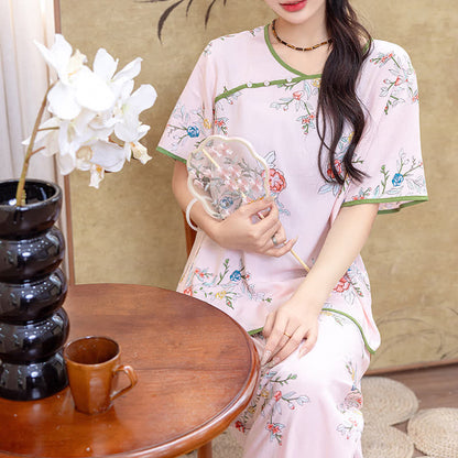 Rural Peony Summer Loungewear Set - XXL - image 0