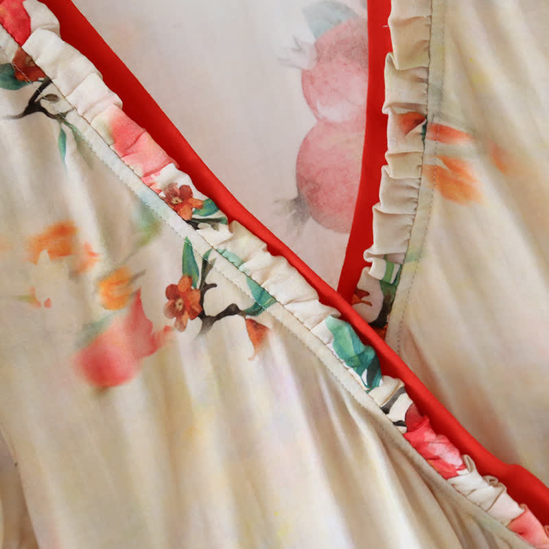 Pomegranate Print Bamboo Cotton Loungewear - image 3