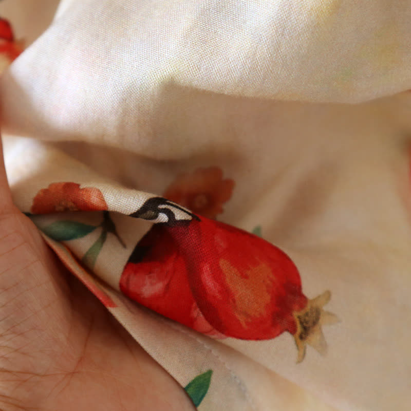 Pomegranate Print Bamboo Cotton Loungewear - image 7