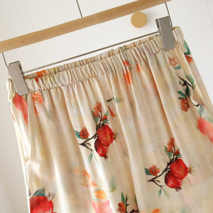 Pomegranate Print Bamboo Cotton Loungewear - image 9