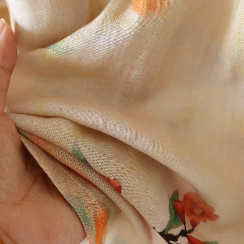 Pomegranate Print Bamboo Cotton Loungewear - image 11