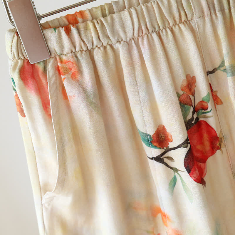 Pomegranate Print Bamboo Cotton Loungewear - image 10