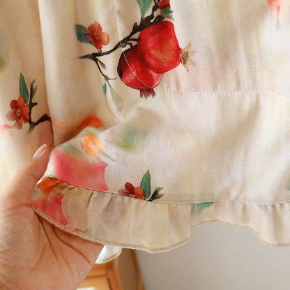 Pomegranate Print Bamboo Cotton Loungewear - image 8