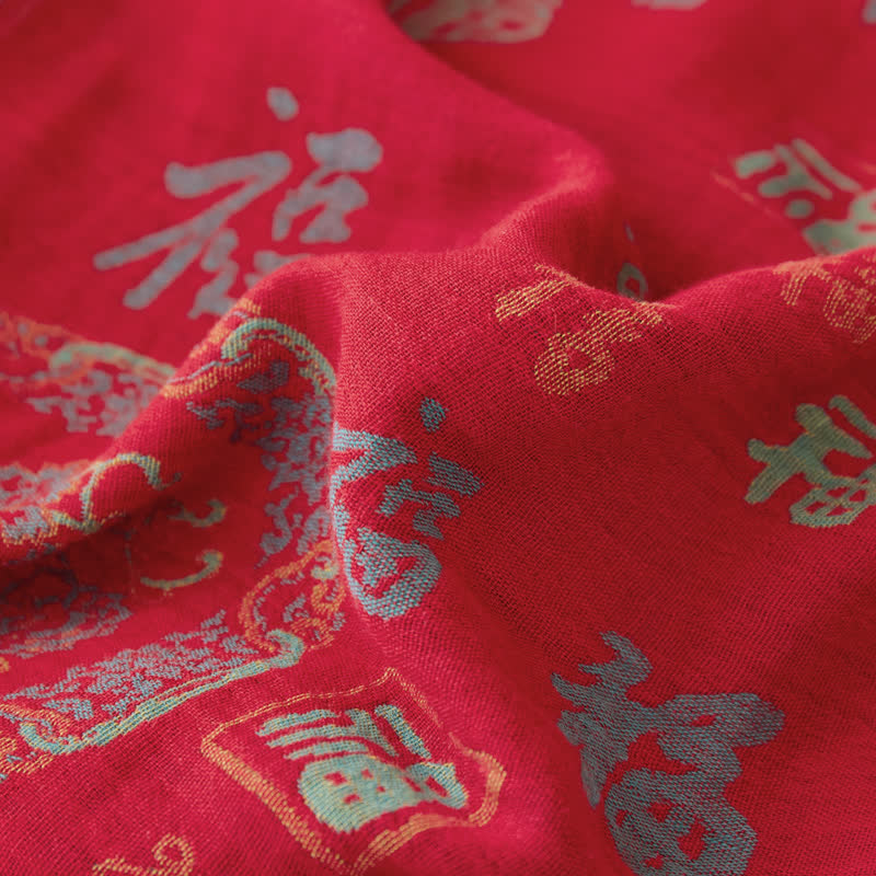 Vintage Cotton Double-layer Yarn-dyed Jacquard Reversible Coverlet - image 5