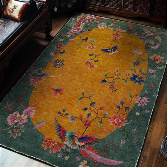  Anti-slip Floral Bird Foldable Area Rug - 60" x 96" - image 0