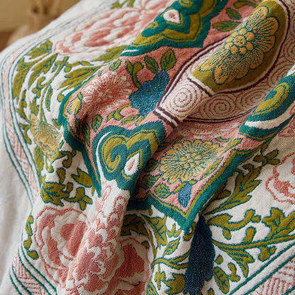 Elegant Floral Pure Cotton Gauze Absorbent Bath Towel - image 5