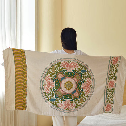 Elegant Floral Pure Cotton Gauze Absorbent Bath Towel - image 2