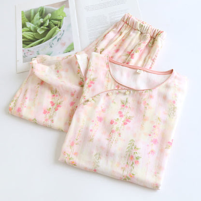 Rustic Rose Bamboo Fiber Short Sleeve Pajama Set - image 2