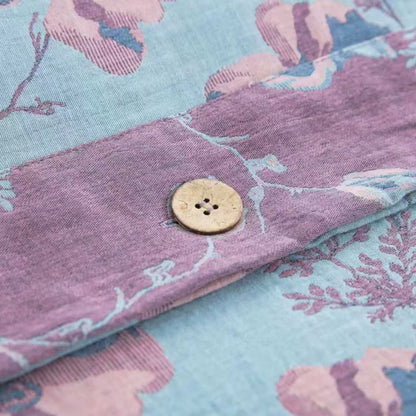 Blooming Flowers Cotton Gauze Bedding Set (4PCS) - image 8