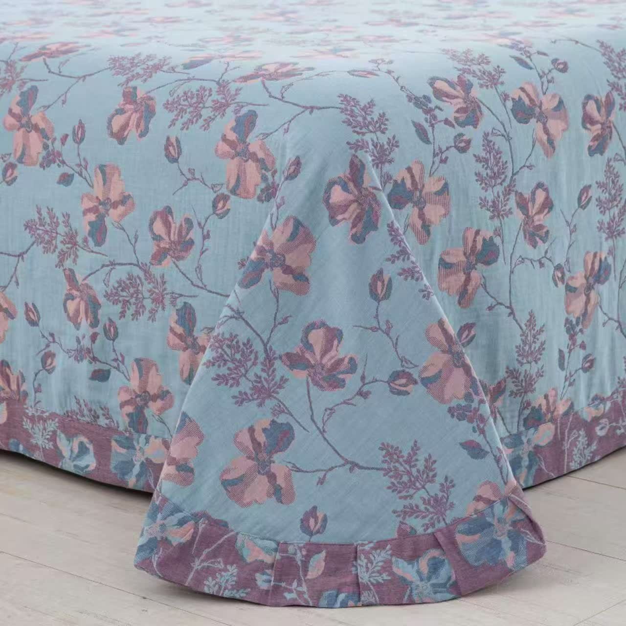 Blooming Flowers Cotton Gauze Bedding Set (4PCS) - image 4