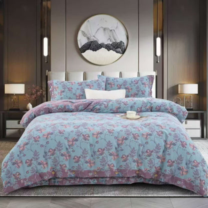 Blooming Flowers Cotton Gauze Bedding Set (4PCS) - image 1