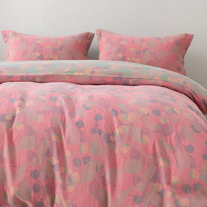 Reversible Cotton Gauze Pastoral Bedding Set (4PCS) - image 2