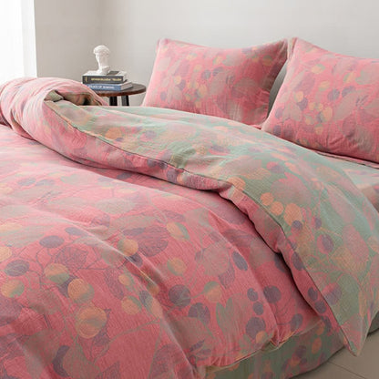 Reversible Cotton Gauze Pastoral Bedding Set (4PCS) - image 3