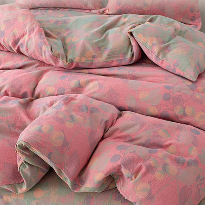 Reversible Cotton Gauze Pastoral Bedding Set (4PCS) - image 6