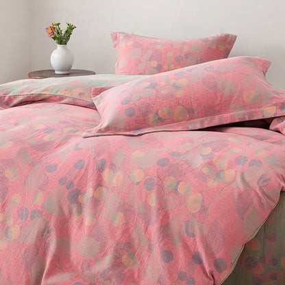 Reversible Cotton Gauze Pastoral Bedding Set (4PCS) - image 5