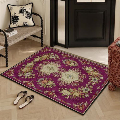 Retro Floral Washable Anti-slip Kitchen Rug - image 24