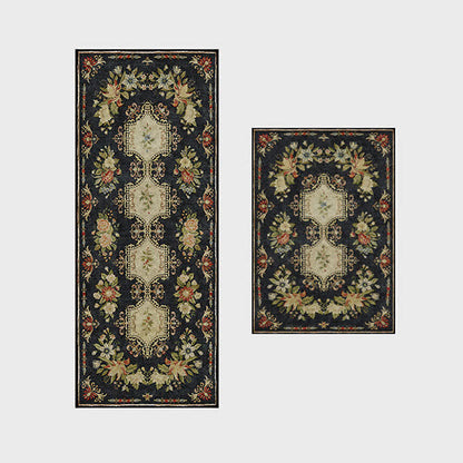 Retro Floral Washable Anti-slip Kitchen Rug - image 4
