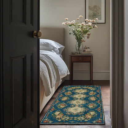 Retro Floral Washable Anti-slip Kitchen Rug - image 16