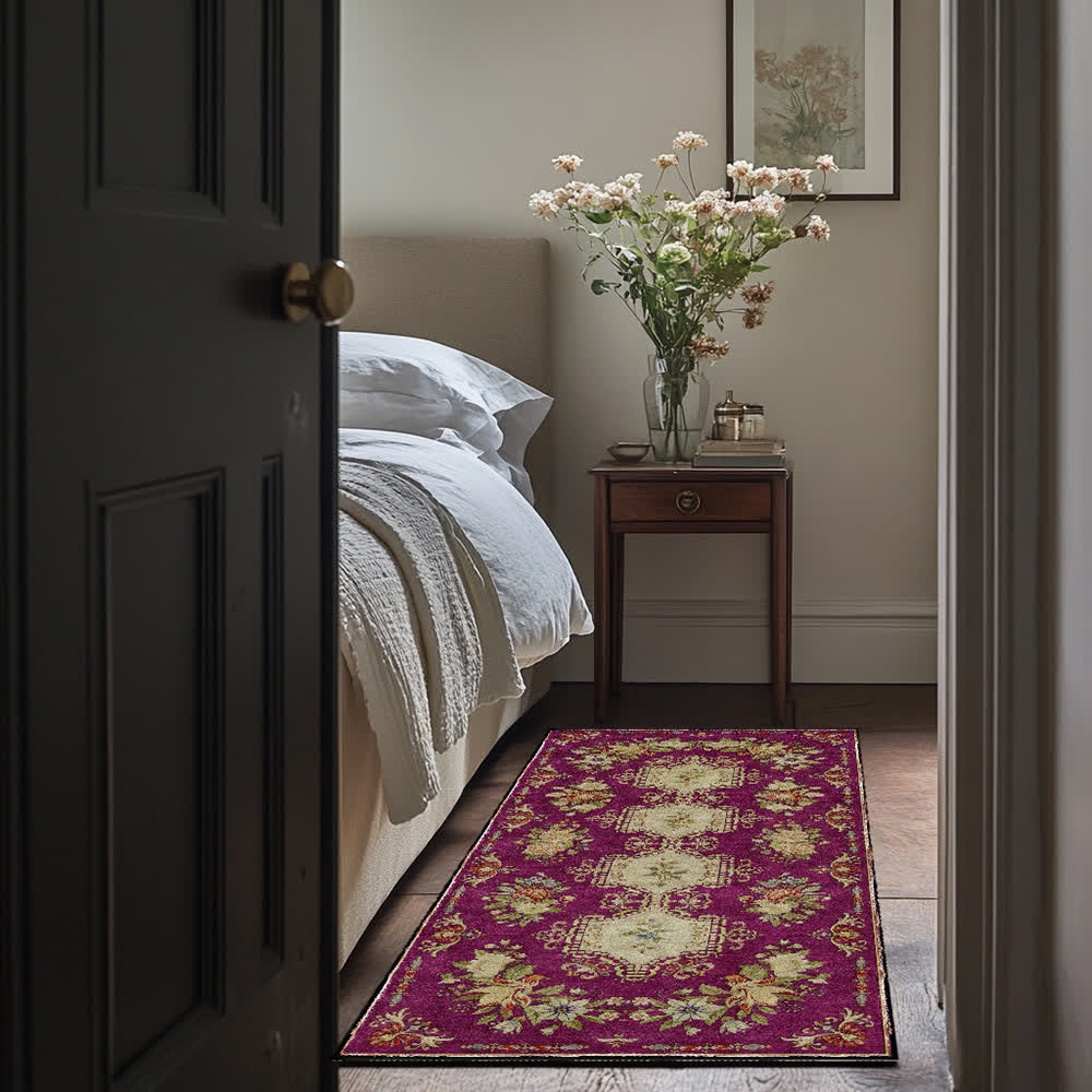 Retro Floral Washable Anti-slip Kitchen Rug - image 23