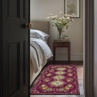 Retro Floral Washable Anti-slip Kitchen Rug - image 23