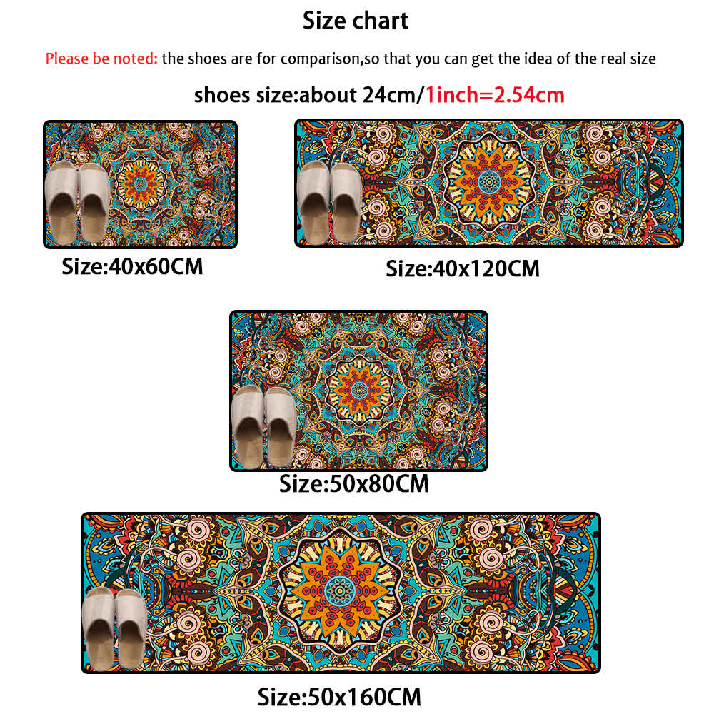 Colorful Ethnic Style Absorbent Runner Rugs - image 2