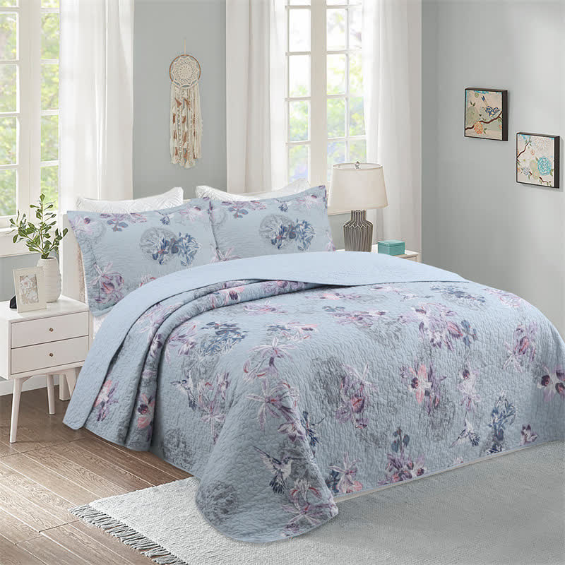 Elegant Floral Soft Cotton Quilt - image 2