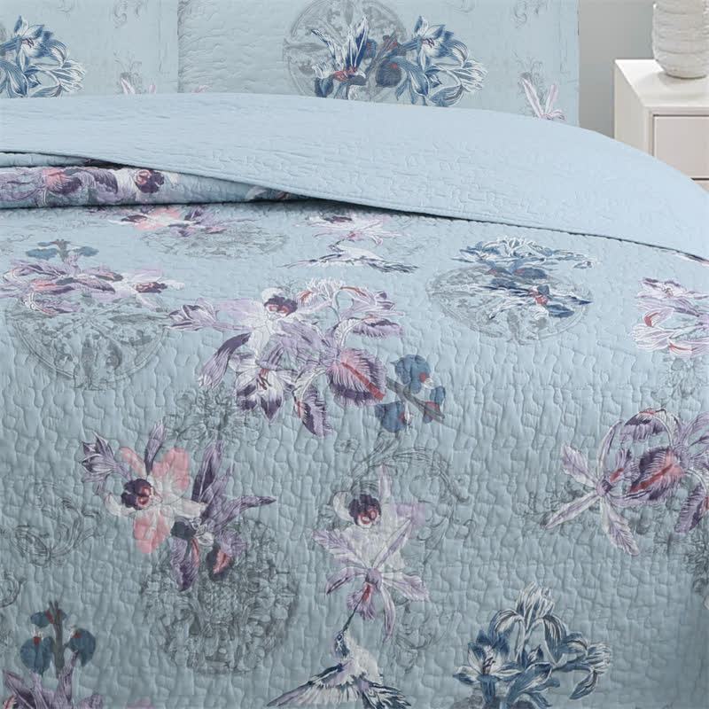 Elegant Floral Soft Cotton Quilt - image 4